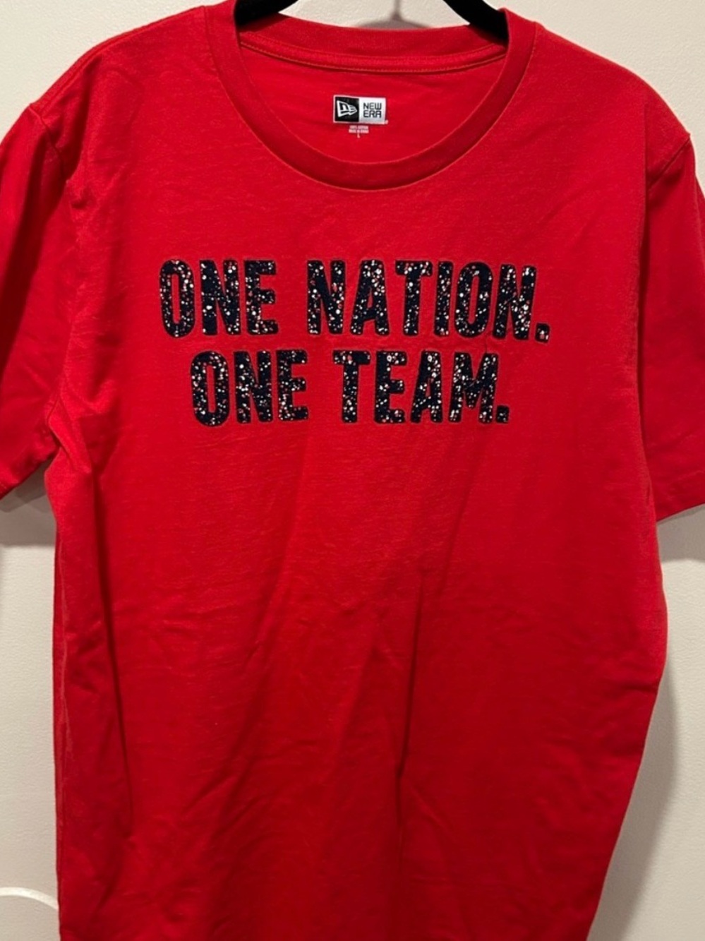 Set of 2 New Era 'One Nation. One Team.' USMNT Short Sleeve Tee -1 Red, 1 Tiedye